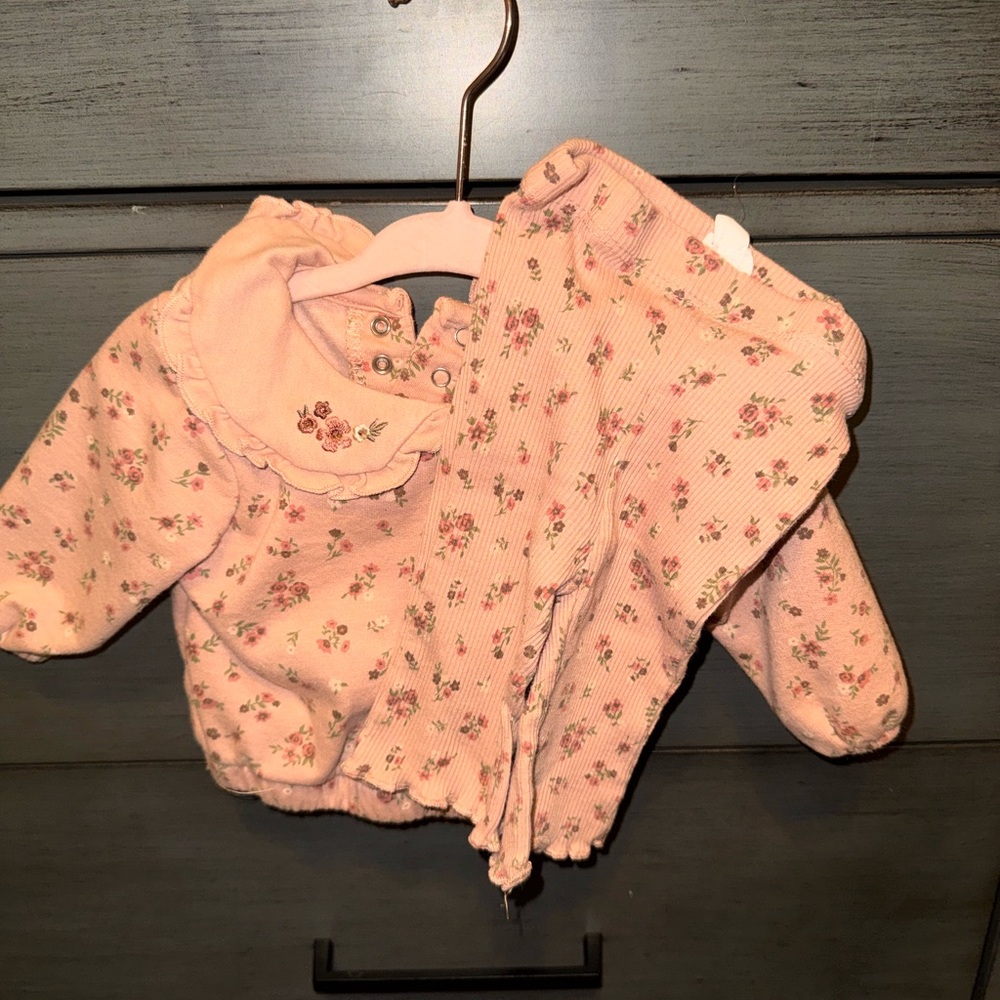 Floral Baby Outfit Set